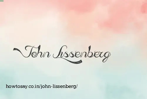 John Lissenberg