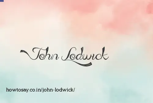 John Lodwick