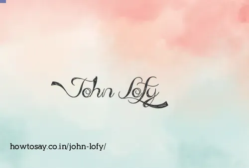 John Lofy