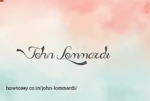 John Lommardi