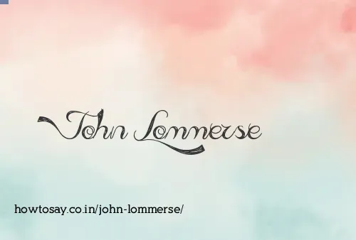 John Lommerse