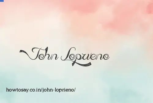 John Loprieno