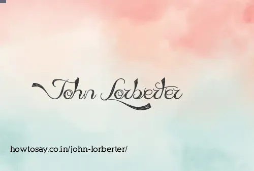 John Lorberter