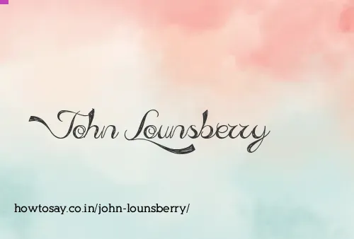 John Lounsberry