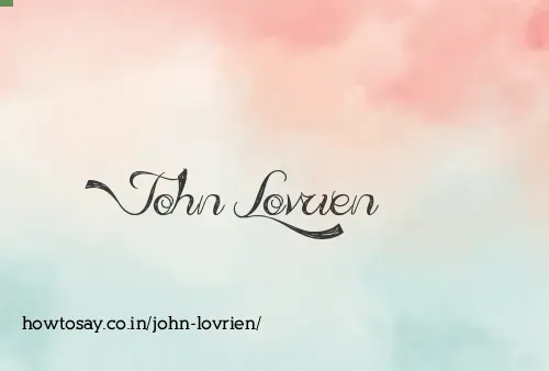 John Lovrien