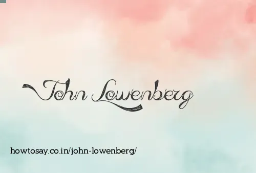 John Lowenberg