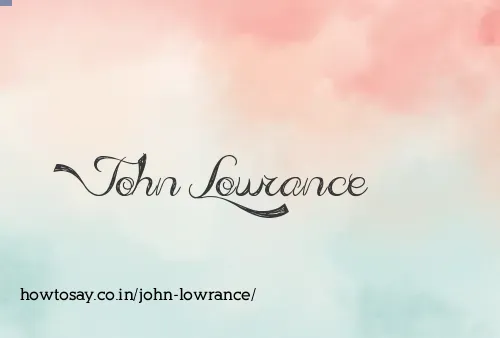 John Lowrance