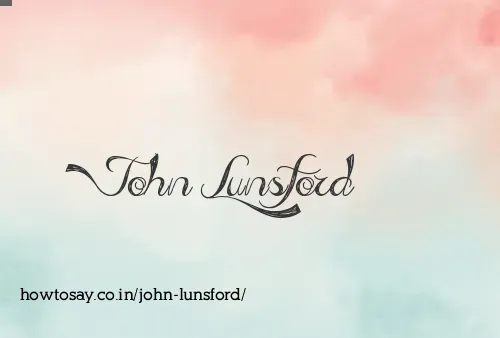 John Lunsford