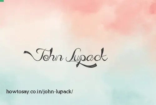 John Lupack