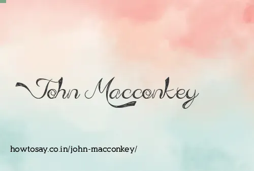 John Macconkey