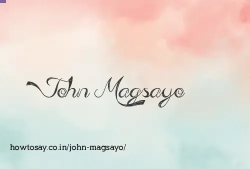 John Magsayo
