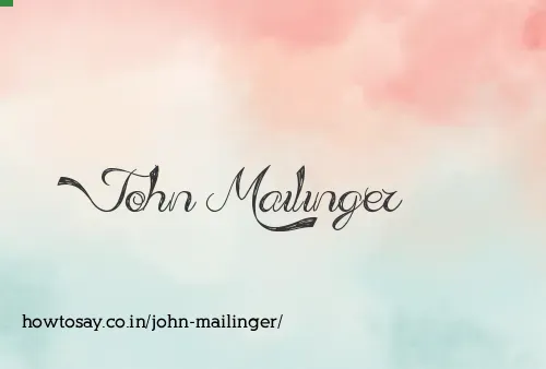 John Mailinger