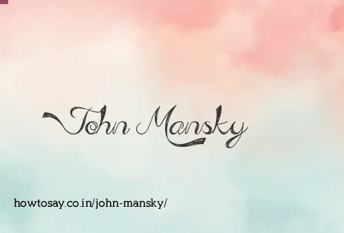 John Mansky