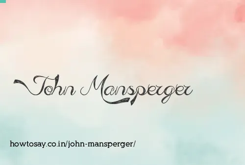 John Mansperger