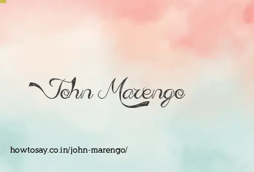 John Marengo