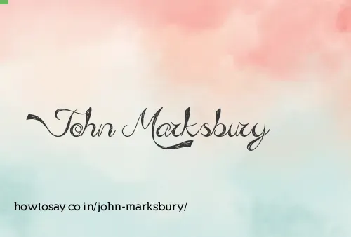John Marksbury