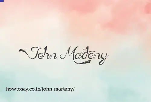 John Marteny