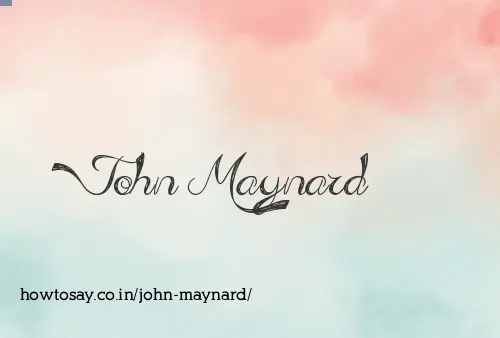 John Maynard