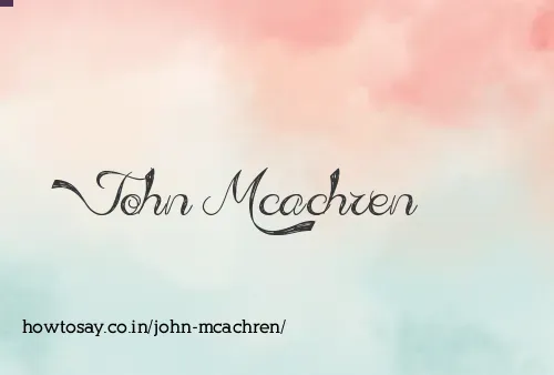 John Mcachren