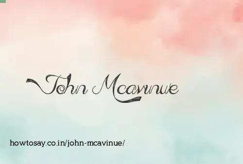 John Mcavinue