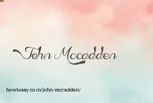 John Mccadden