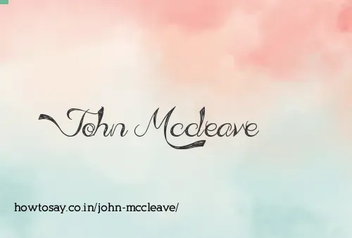 John Mccleave