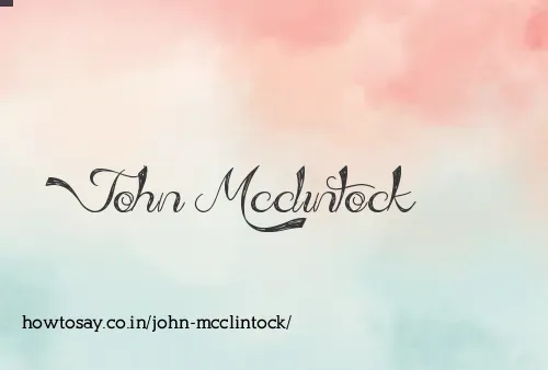 John Mcclintock