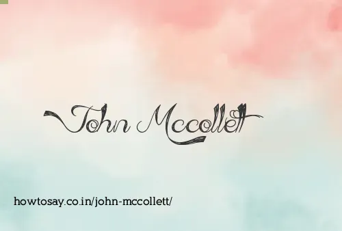 John Mccollett