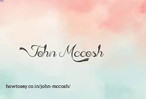 John Mccosh