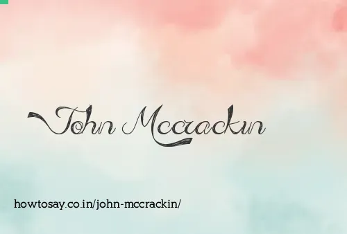 John Mccrackin