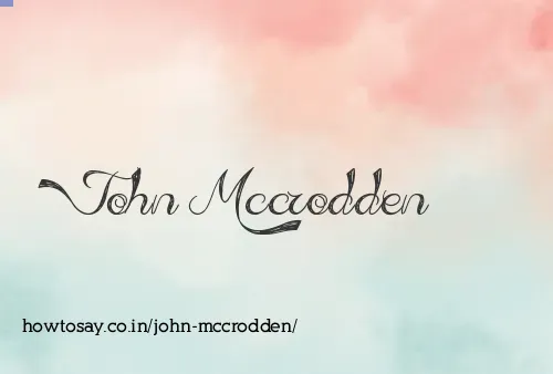 John Mccrodden