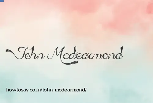 John Mcdearmond