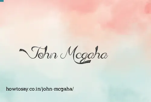 John Mcgaha