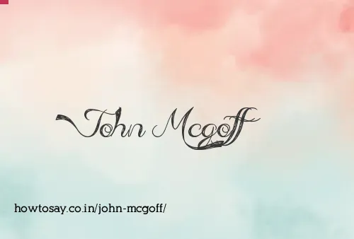 John Mcgoff