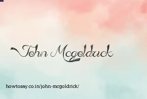 John Mcgoldrick