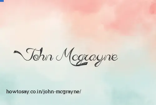 John Mcgrayne