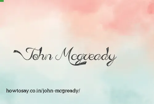 John Mcgready