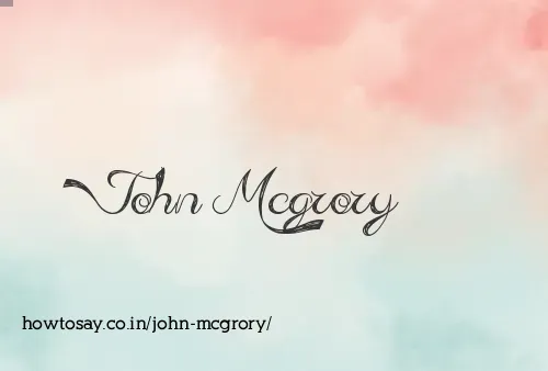 John Mcgrory