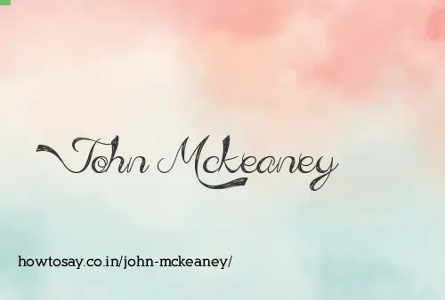 John Mckeaney
