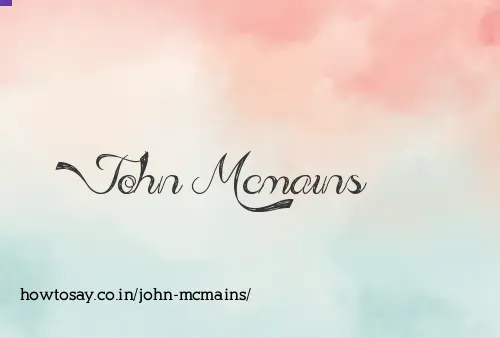 John Mcmains