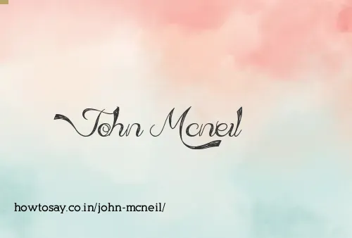 John Mcneil