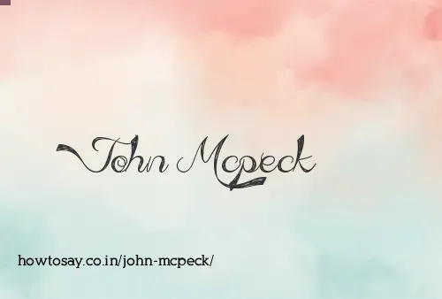 John Mcpeck