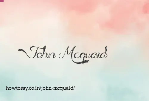 John Mcquaid
