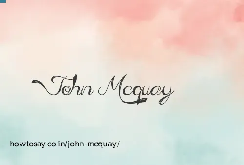 John Mcquay