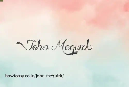 John Mcquirk