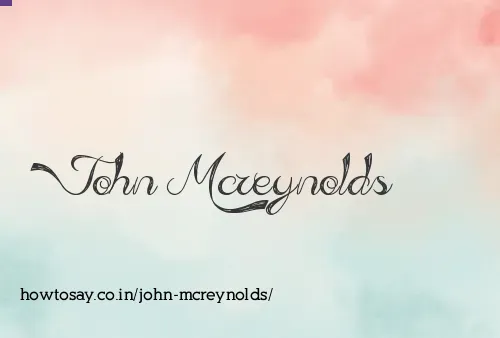 John Mcreynolds