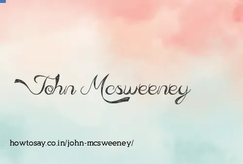 John Mcsweeney