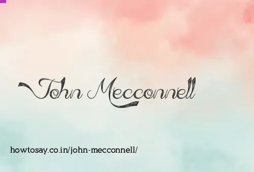 John Mecconnell