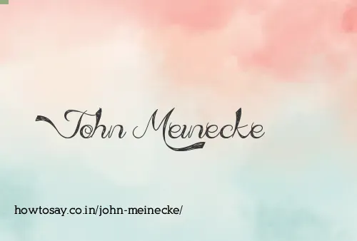 John Meinecke