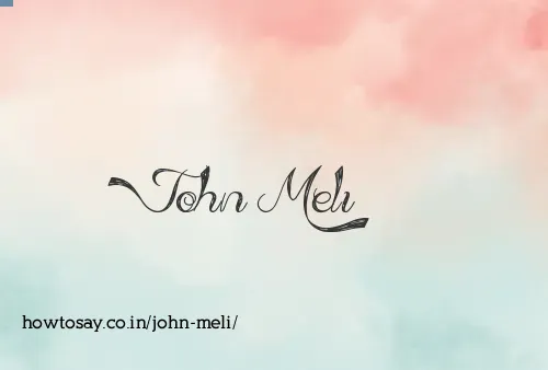 John Meli